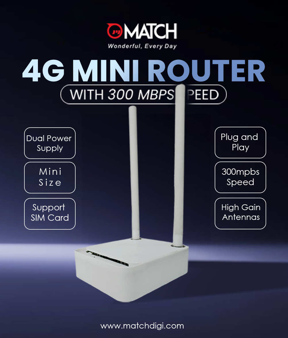 4G Mini 300Mbps Wireless Router