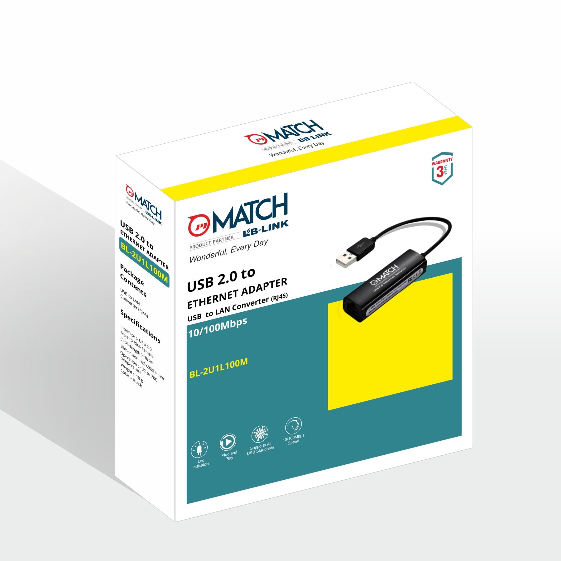 USB 2.0 to Ethernet Adapter Box Design