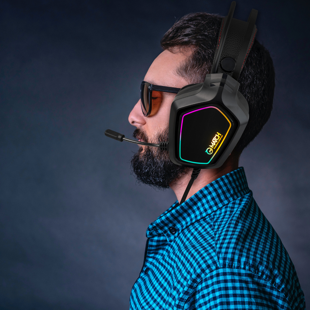 Match USB Gaming headphones with mic