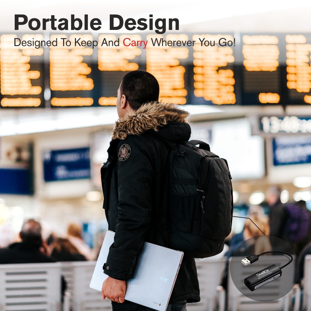 The portable design of this gigabit ethernet adapter is so amazing