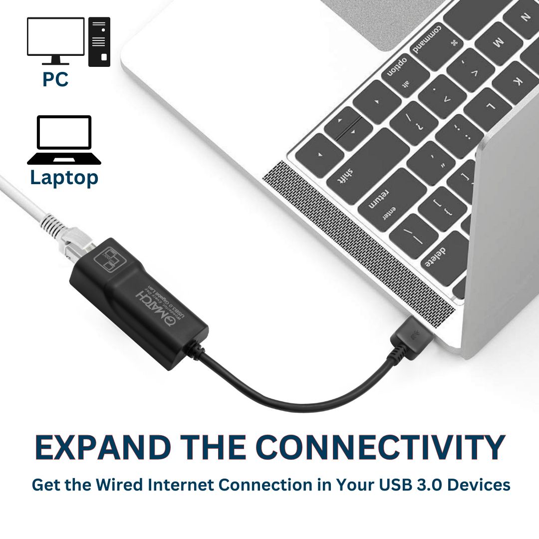 You can expand your pc connection to the RJ45 with this USB3.0 LAN Converter 