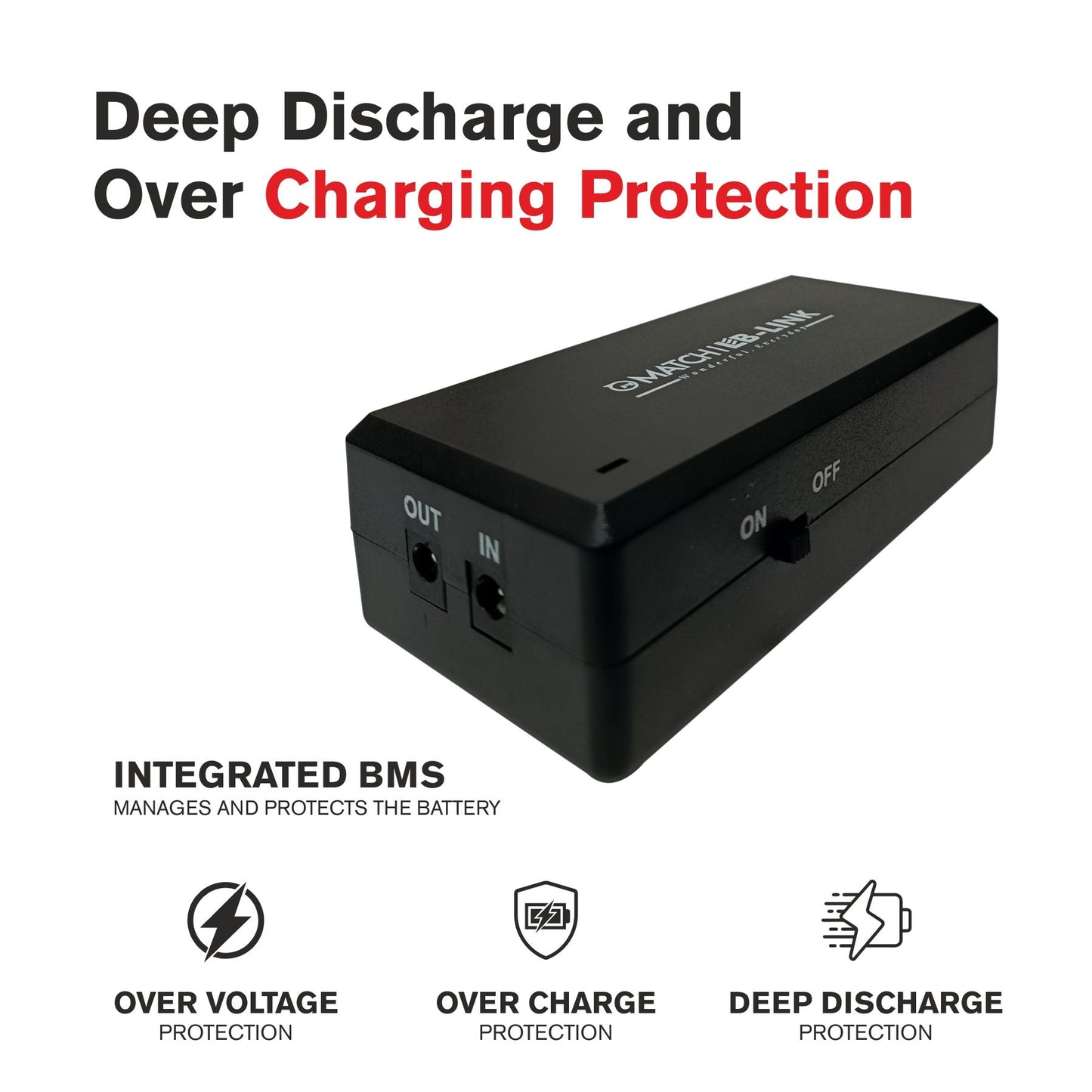 LB-Link mini UPS with deep discharge and over charging protection.