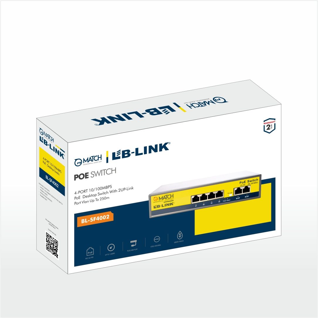This is the Match LB-Link 4 Port PoE Switch Box design