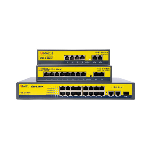 8 Port and 4 Port POE Switch