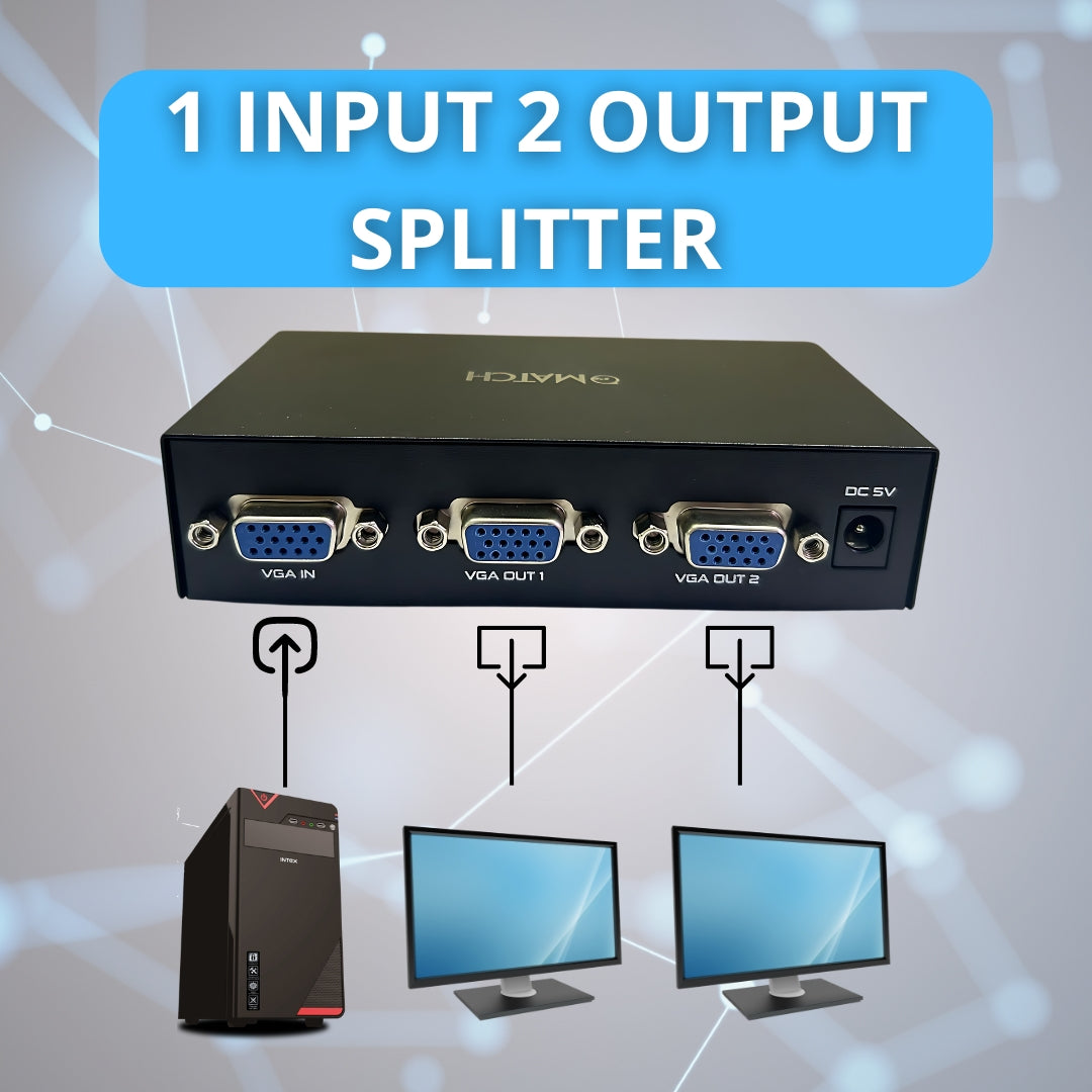 VGA splitter 2 port