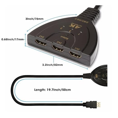 HDMI switch 3 PORT 4K