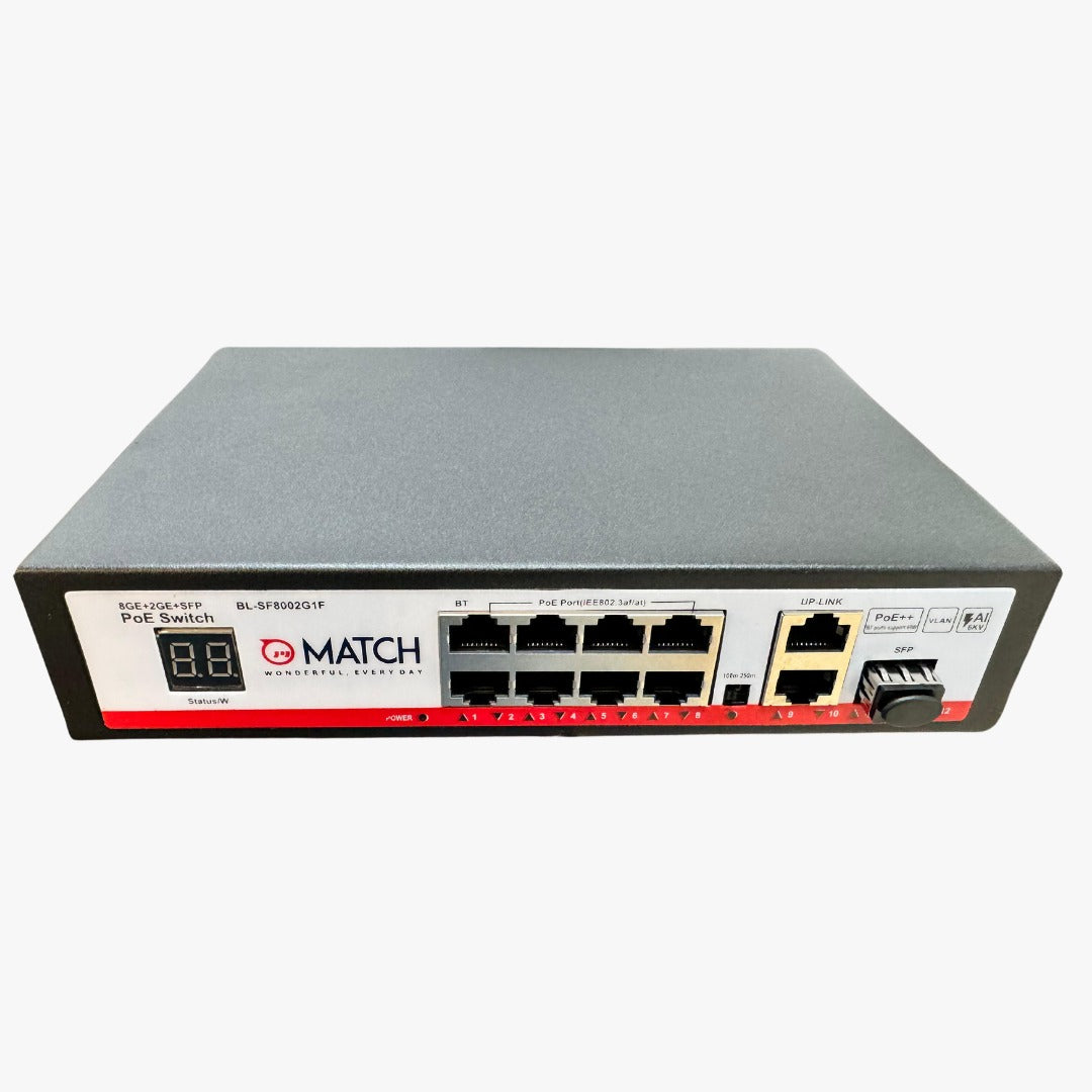 8 Port Gigabit PoE Switch 10/100/1000Mbps