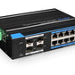 Industrial 8-Port Gigabit PoE+ 2/4-Port Gigabit SFP L2 Managed Ethernet Switch