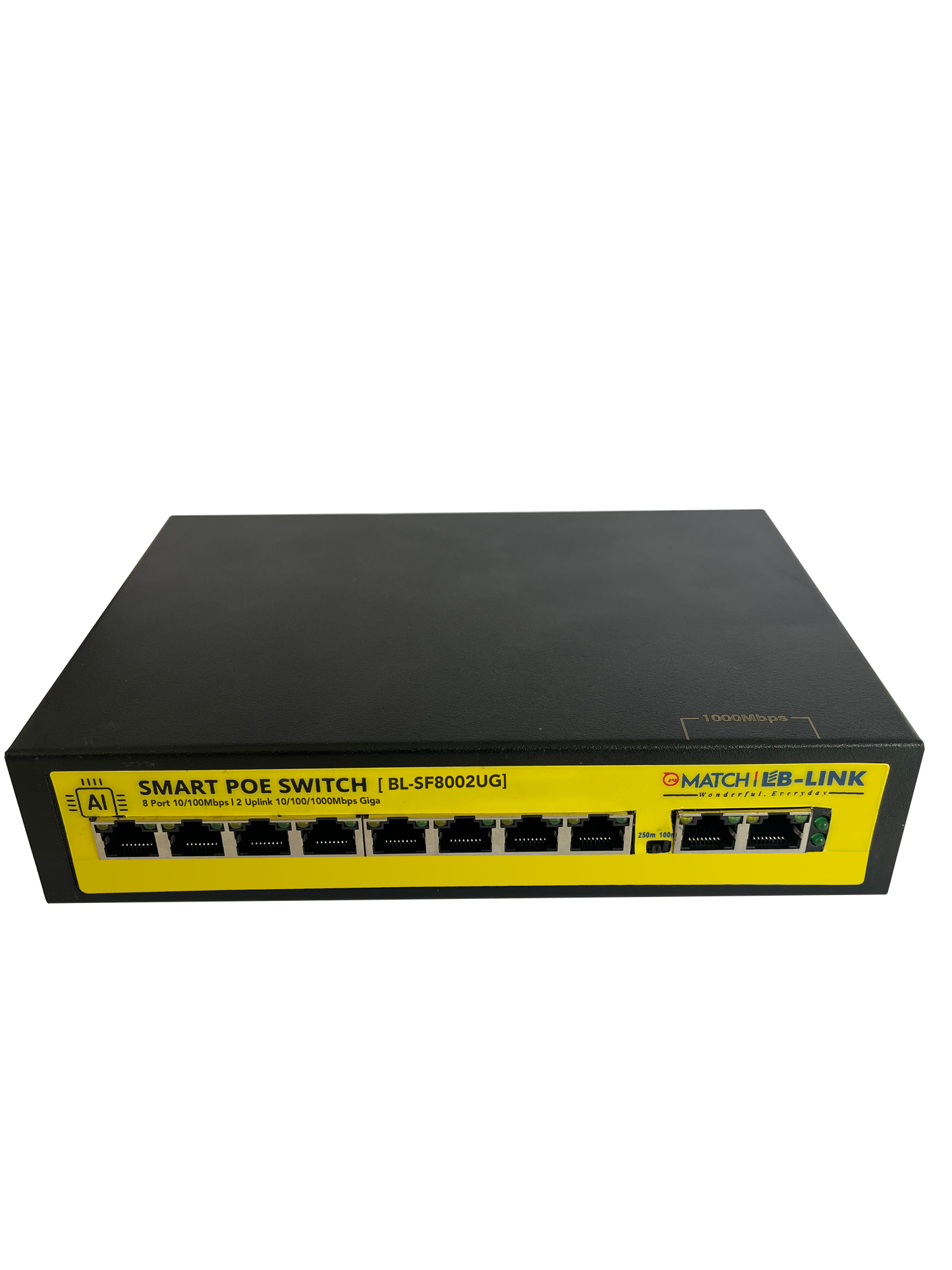 8 Port POE with 2 Giga Up-Links