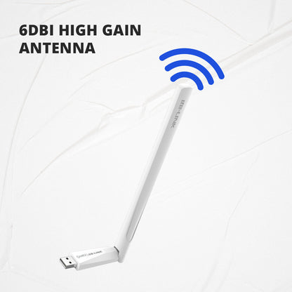 AC650 High Gain Wireless  Dual-Band USB Adapter