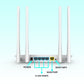 1200Mbps dual band router with 4 LAN ports and 1 WAN Port