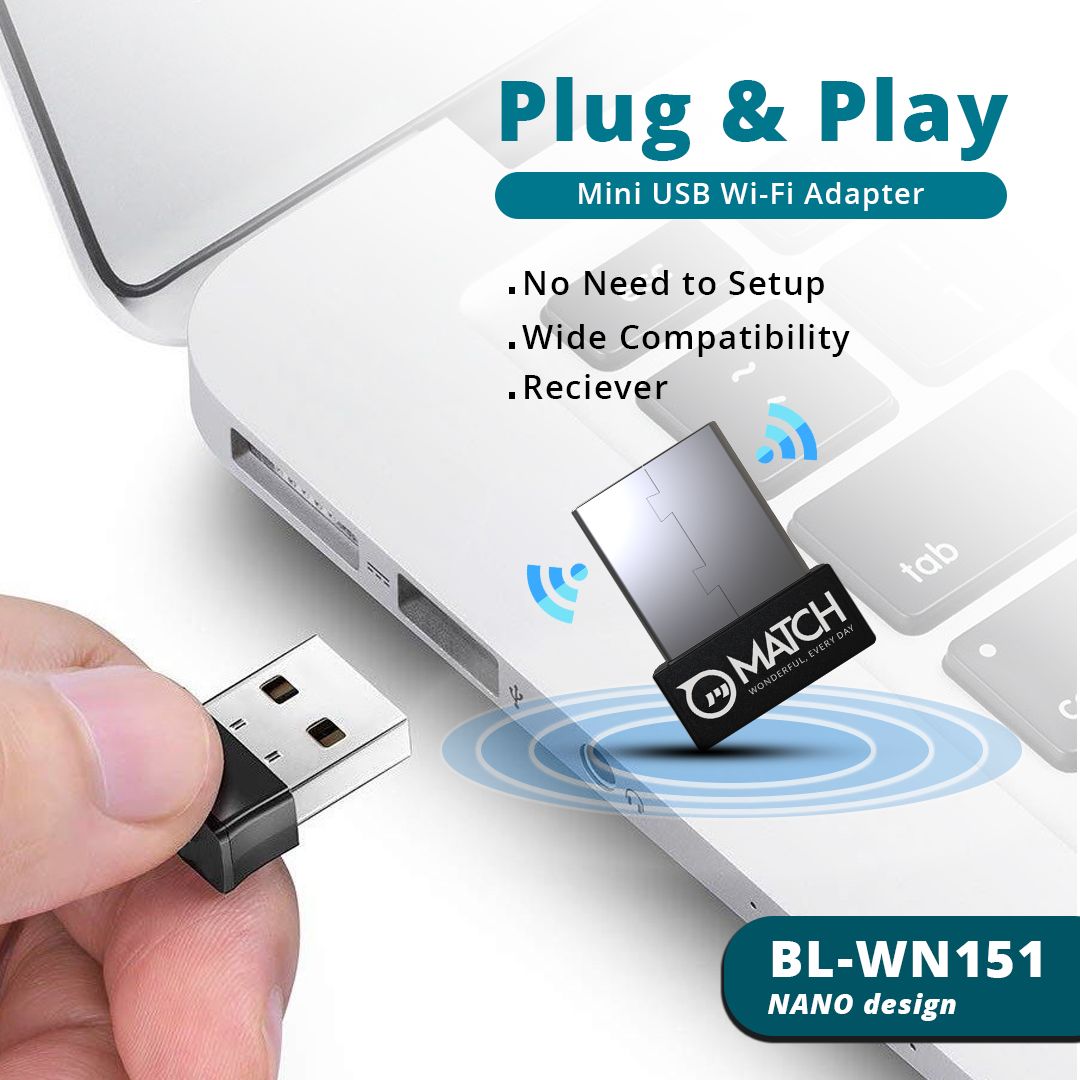 usb wifi adapter with plug and play feature. You just need to insert this adapter and you are ready to go.