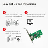 This Match LB-Link PCIe adapter has easy set up and installation