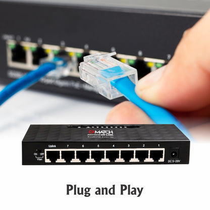 This Network switch is plug and play and no need to set up and install