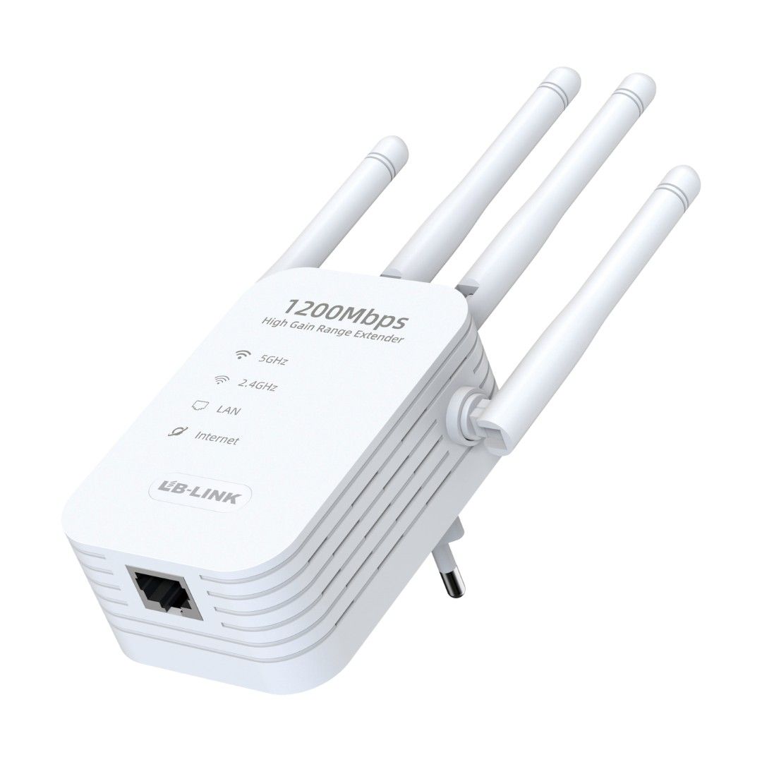 Dual-band wireless wifi range extender covers 2000sq Ft.